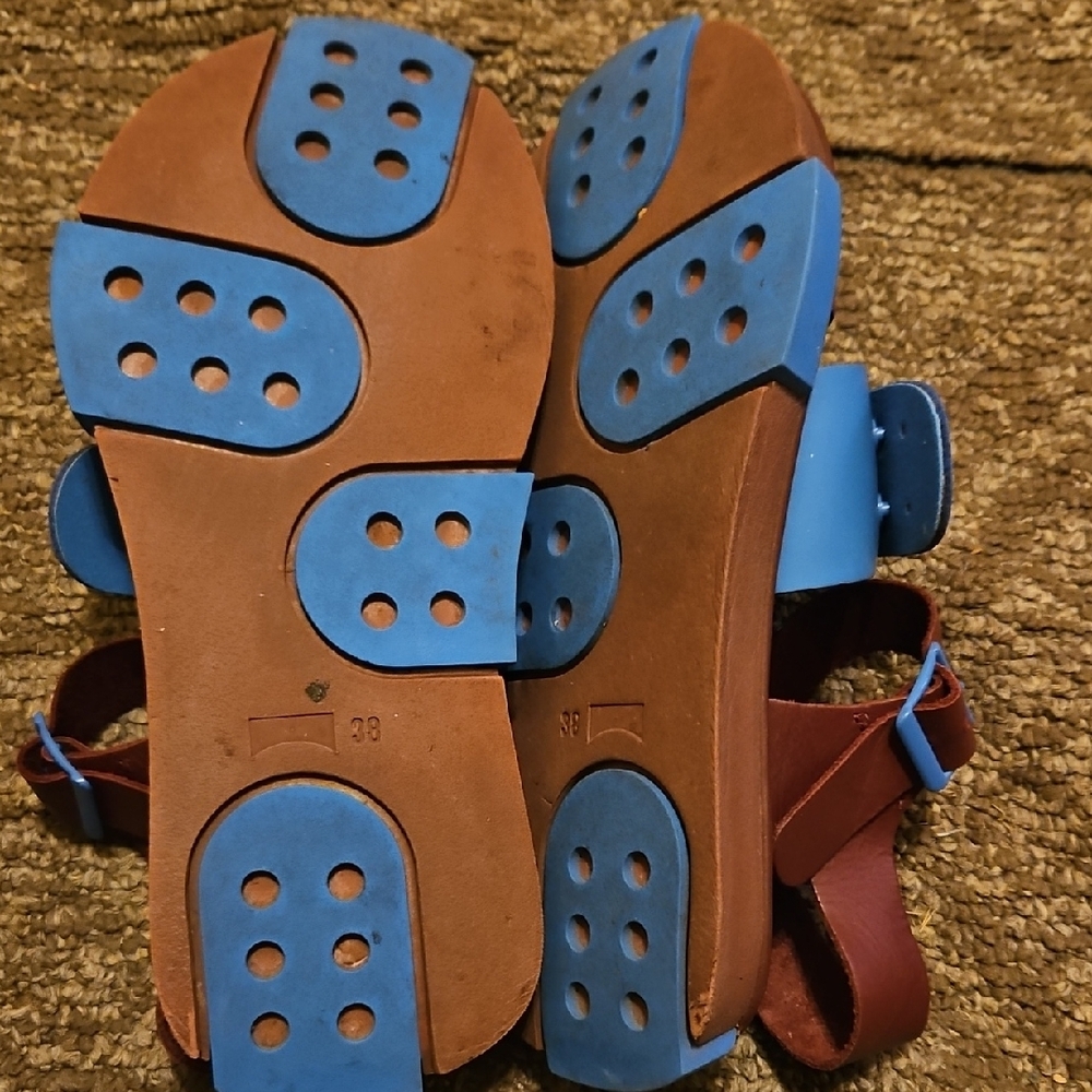 Camper Women's Blue and Brown Sandals - Picture 3 of 6